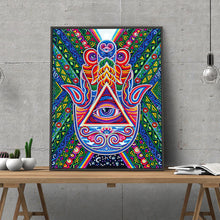 Load image into Gallery viewer, Color Eye  30*40cm(Canvas)  Beautiful Special Shaped Drill Diamond Painting
