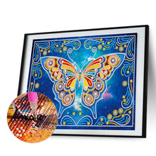 Load image into Gallery viewer, Butterfly  40*30cm(Canvas)  Beautiful Special Shaped Drill Diamond Painting
