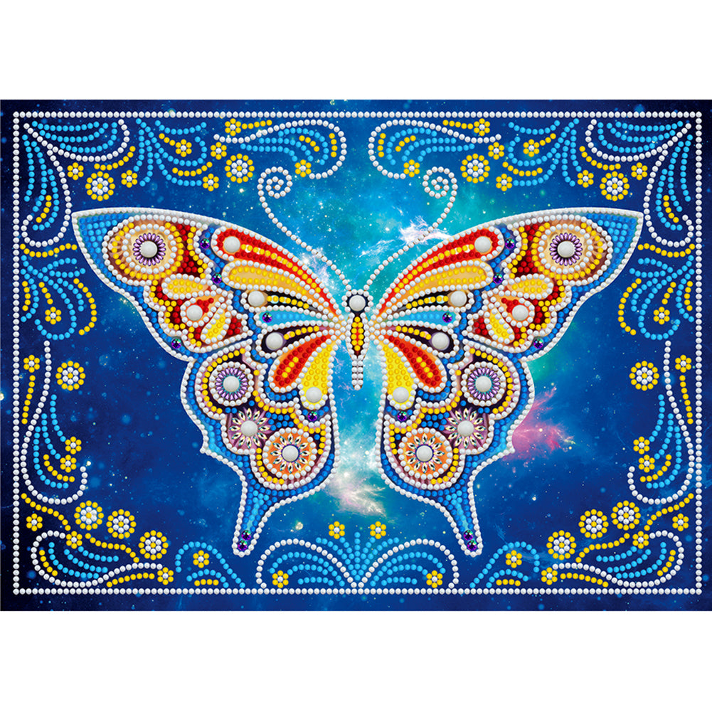Butterfly  40*30cm(Canvas)  Beautiful Special Shaped Drill Diamond Painting