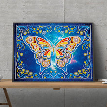 Load image into Gallery viewer, Butterfly  40*30cm(Canvas)  Beautiful Special Shaped Drill Diamond Painting
