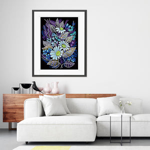 Flower 30*40cm(Canvas)  Beautiful Special Shaped Drill Diamond Painting