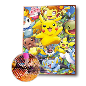 Pikachu 40*50cm(Canvas) Full Round Drill Diamond Painting