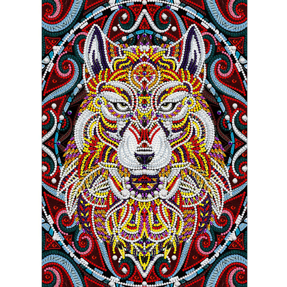 Tiger 30*40cm(Canvas)  Beautiful Special Shaped Drill Diamond Painting