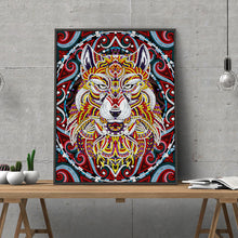 Load image into Gallery viewer, Tiger 30*40cm(Canvas)  Beautiful Special Shaped Drill Diamond Painting
