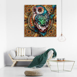 Owl 30*30cm(Canvas) Full Square Drill Diamond Painting