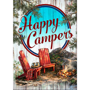 Happy Camping 30*40cm(Canvas) Full Round Drill Diamond Painting