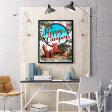 Load image into Gallery viewer, Happy Camping 30*40cm(Canvas) Full Round Drill Diamond Painting
