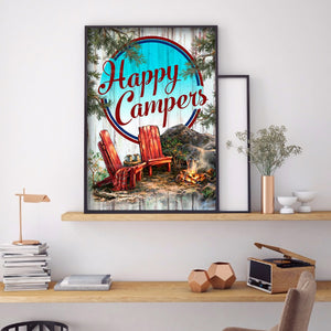 Happy Camping 30*40cm(Canvas) Full Round Drill Diamond Painting