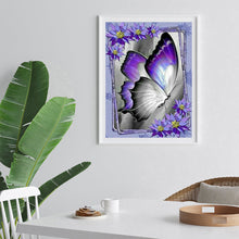 Load image into Gallery viewer, Purple Butterfly 30*40cm(Canvas) Full Round Drill Diamond Painting
