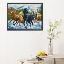 Load image into Gallery viewer, Horse 50*40cm 11CT Stamped Cross Stitch
