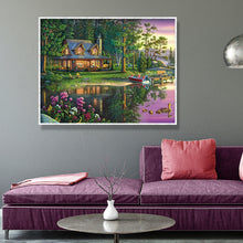 Load image into Gallery viewer, Cottage Landscape 50x 40cm  (Canvas) Full Round Drill Diamond Painting
