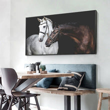 Load image into Gallery viewer, Two Horses 100x50cm(canvas) full round drill diamond painting
