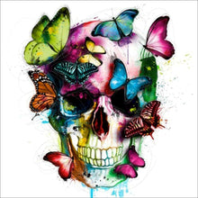 Load image into Gallery viewer, Butterfly Skull 40*40cm 11CT Stamped Cross Stitch
