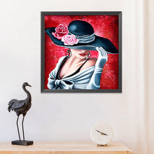 Load image into Gallery viewer, Formal Hat Women 40*40cm 11CT Stamped Cross Stitch
