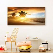 Load image into Gallery viewer, Sunrise Coconut - Full Round Drill Diamond Painting - 85x45cm(Canvas)
