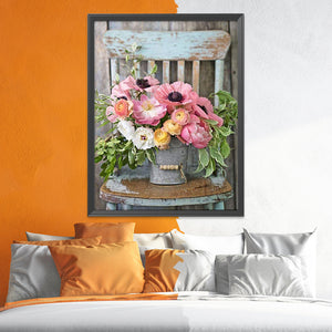Blooming Flower (40*50cm) 11CT stamped cross stitch