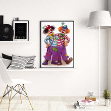 Load image into Gallery viewer, Clowns 30x 40cm  (Canvas) Full Round Drill Diamond Painting
