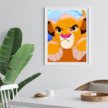 Load image into Gallery viewer, Cartoon Lion 30x 40cm  (Canvas) Full Round Drill Diamond Painting
