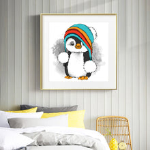 Load image into Gallery viewer, Cartoon Penguin 30x 30cm  (Canvas) Full Round Drill Diamond Painting
