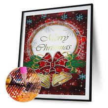 Load image into Gallery viewer, Merry Christmas Card 30*40cm(canvas) partial special shaped drill diamond painting
