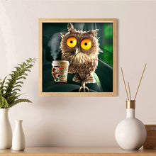 Load image into Gallery viewer, Funny Owl 30*30cm(canvas) full round drill diamond painting
