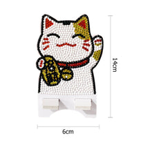 Load image into Gallery viewer, DIY Mobile Phone Holder Rhinestone Resin Bracket Desktop Decor (Lucky Cat)
