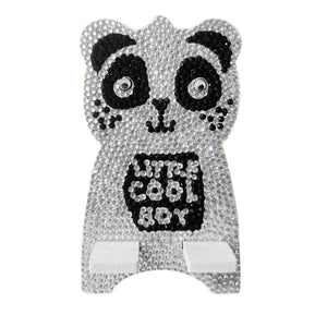DIY Mobile Phone Holder Rhinestone Resin Bracket Desktop Decor (Panda)