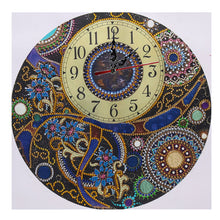 Load image into Gallery viewer, DIY Part Special Shaped Rhinestone Clock 5D Painting Kit (Mandala DZ568)
