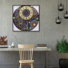 Load image into Gallery viewer, DIY Part Special Shaped Rhinestone Clock 5D Painting Kit (Mandala DZ568)
