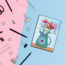 Load image into Gallery viewer, A5 5D Notebook DIY Part Special Shape Rhinestone Diary Book (Flower WXB048)
