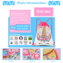 Load image into Gallery viewer, Diamond Painting DIY Special Shaped Drill Horn Horse Backpack Kit (WXC064)
