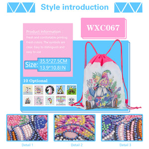 Diamond Painting DIY Special Shape Drill Gnome Mosaic Backpack Kit (WXC070)