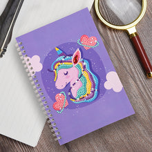 Load image into Gallery viewer, 60 Pages Diamond Painting Notebook DIY Mosaic Diary Book (001 Horn Horse)
