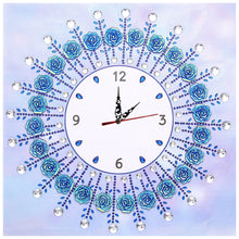 Load image into Gallery viewer, Simple Flower Clock Part Drill Special Shape Diamond DIY 5D Gifts (DZ623)
