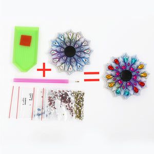 AB Double Sided Drill Fingertip Spinner Colorful Mandala Spinning (AA818)