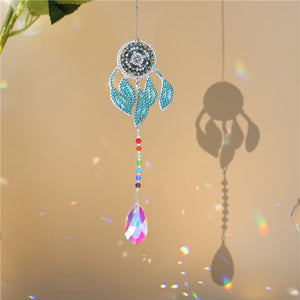 DIY 5D Diamond Painting Rainbow Wind Chime Light Catcher (Dream Catcher)