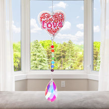 Load image into Gallery viewer, DIY 5D Diamond Painting Rainbow Maker Wind Chime Light Catcher (Love)
