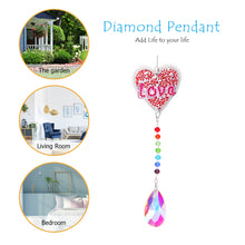 Load image into Gallery viewer, DIY 5D Diamond Painting Rainbow Maker Wind Chime Light Catcher (Love)
