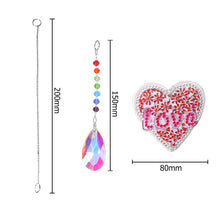 Load image into Gallery viewer, DIY 5D Diamond Painting Rainbow Maker Wind Chime Light Catcher (Love)
