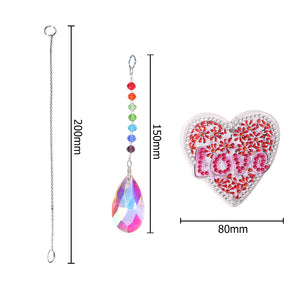 DIY 5D Diamond Painting Rainbow Maker Wind Chime Light Catcher (Love)