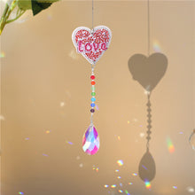 Load image into Gallery viewer, DIY 5D Diamond Painting Rainbow Maker Wind Chime Light Catcher (Love)
