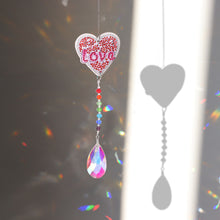 Load image into Gallery viewer, DIY 5D Diamond Painting Rainbow Maker Wind Chime Light Catcher (Love)
