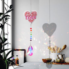 Load image into Gallery viewer, DIY 5D Diamond Painting Rainbow Maker Wind Chime Light Catcher (Love)
