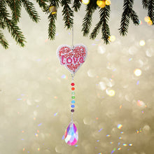 Load image into Gallery viewer, DIY 5D Diamond Painting Rainbow Maker Wind Chime Light Catcher (Love)
