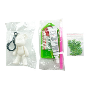 Diamond Mosaic Bear Keychain DIY Rhinestone Painting Kit Key Chain (XYSK09)