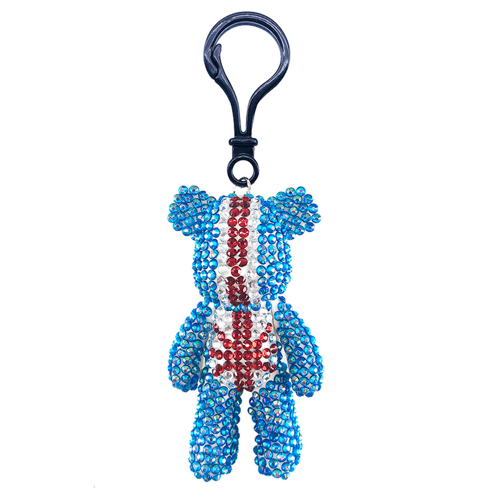 Diamond Mosaic Bear Keychain DIY Rhinestone Painting Kit Key Chain (XYSK09)