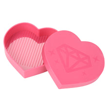 Load image into Gallery viewer, 5D DIY Diamond Painting Tray Plastic Heart Shape Drill Plate (Pink)
