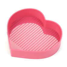 Load image into Gallery viewer, 5D DIY Diamond Painting Tray Plastic Heart Shape Drill Plate (Pink)
