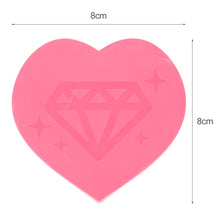 Load image into Gallery viewer, 5D DIY Diamond Painting Tray Plastic Heart Shape Drill Plate (Pink)
