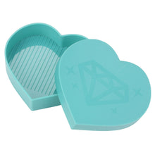 Load image into Gallery viewer, 5D DIY Diamond Painting Tray Plastic Heart Shape Drill Plate (Sky Blue)
